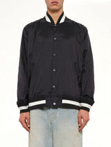 Non Down Basic Reversible Studium Jacket in Black