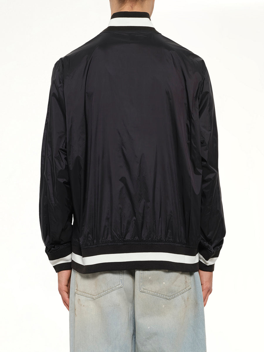 Non Down Basic Reversible Studium Jacket in Black