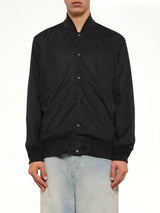 Non Down Basic Reversible Studium Jacket in Black