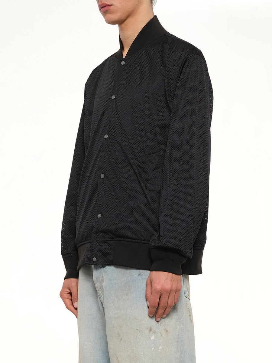 Non Down Basic Reversible Studium Jacket in Black