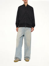 Non Down Basic Reversible Studium Jacket in Black
