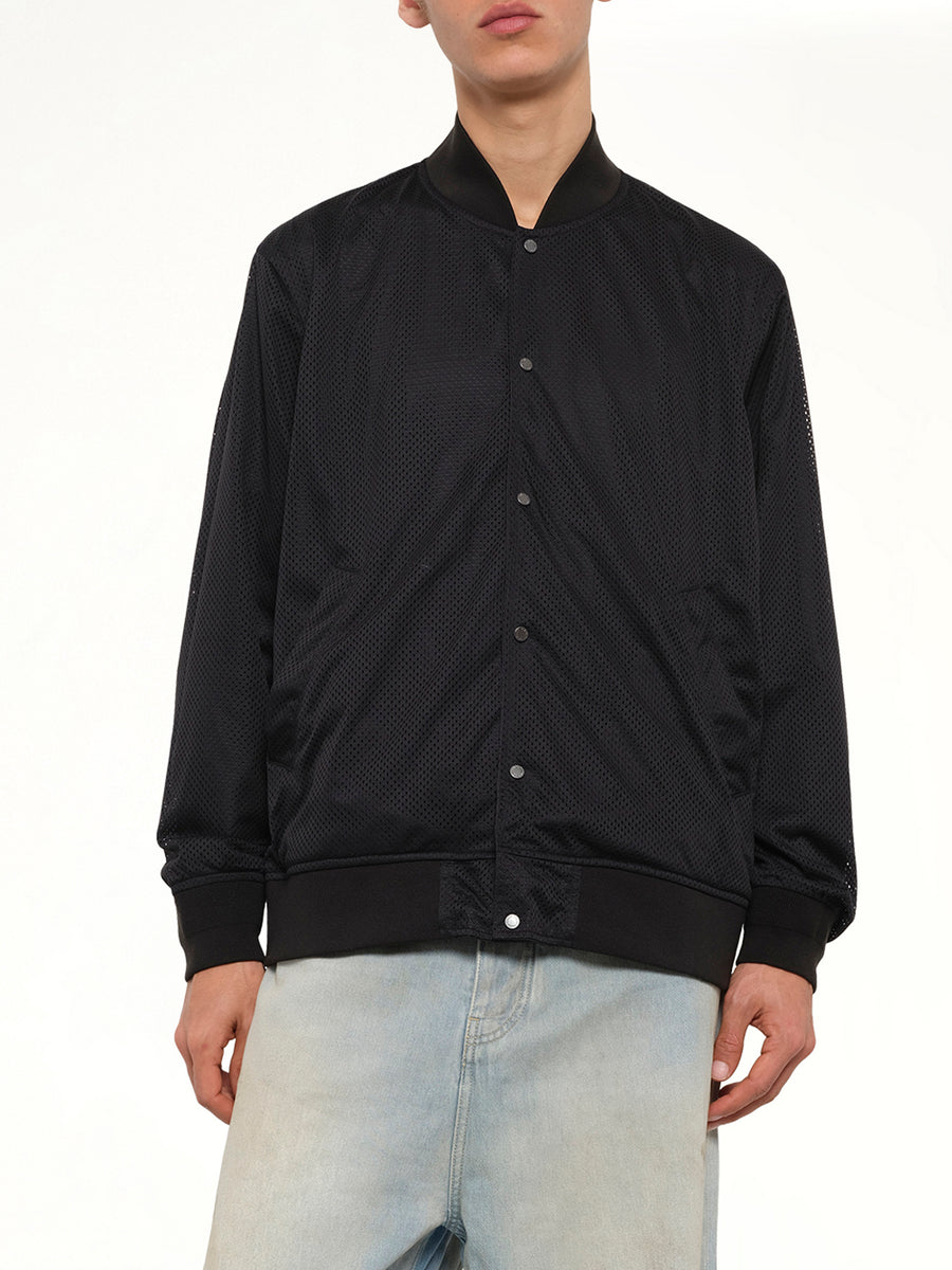 Non Down Basic Reversible Studium Jacket in Black
