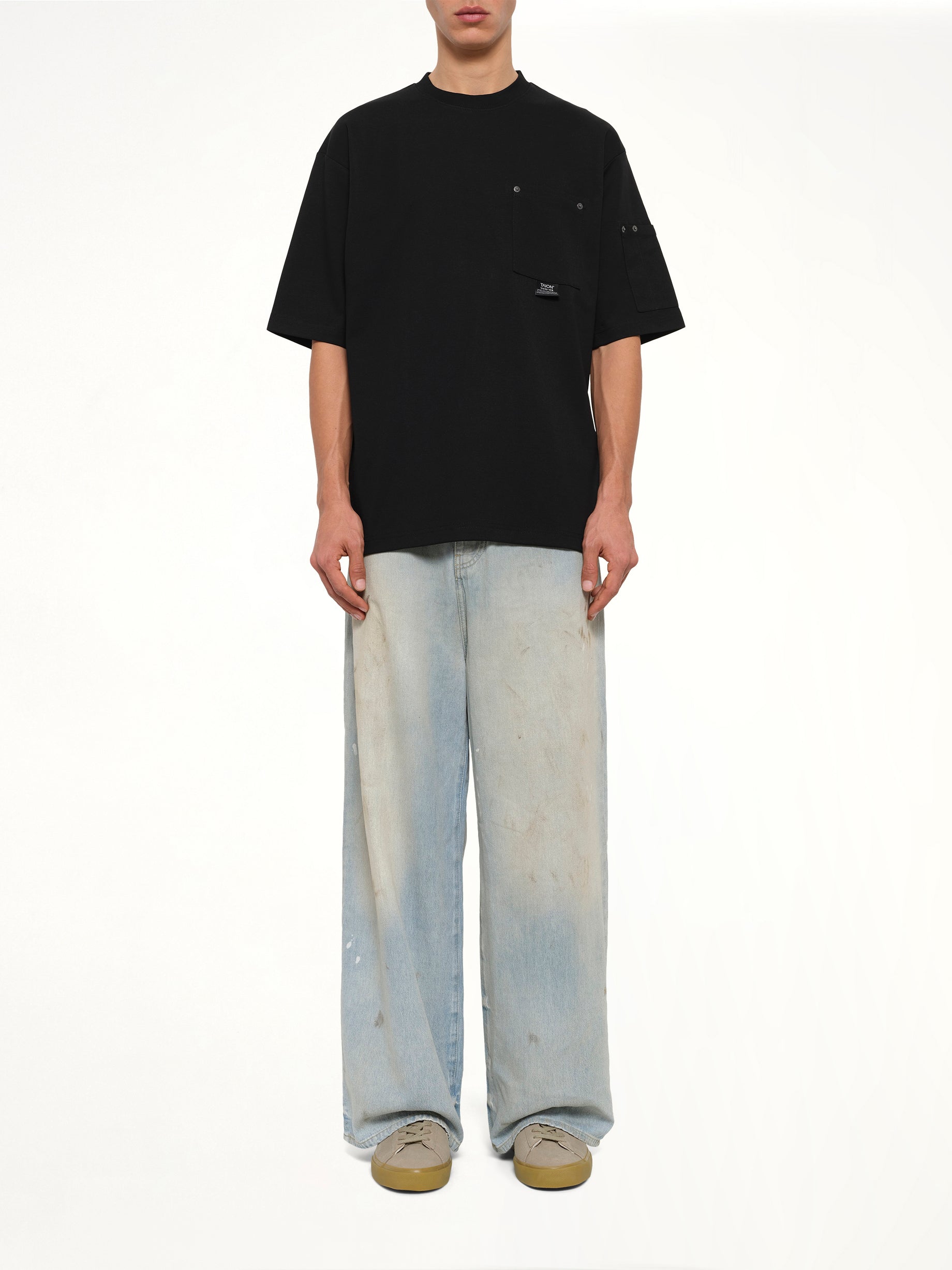 Work Libet Pocket T-Shirt in Black