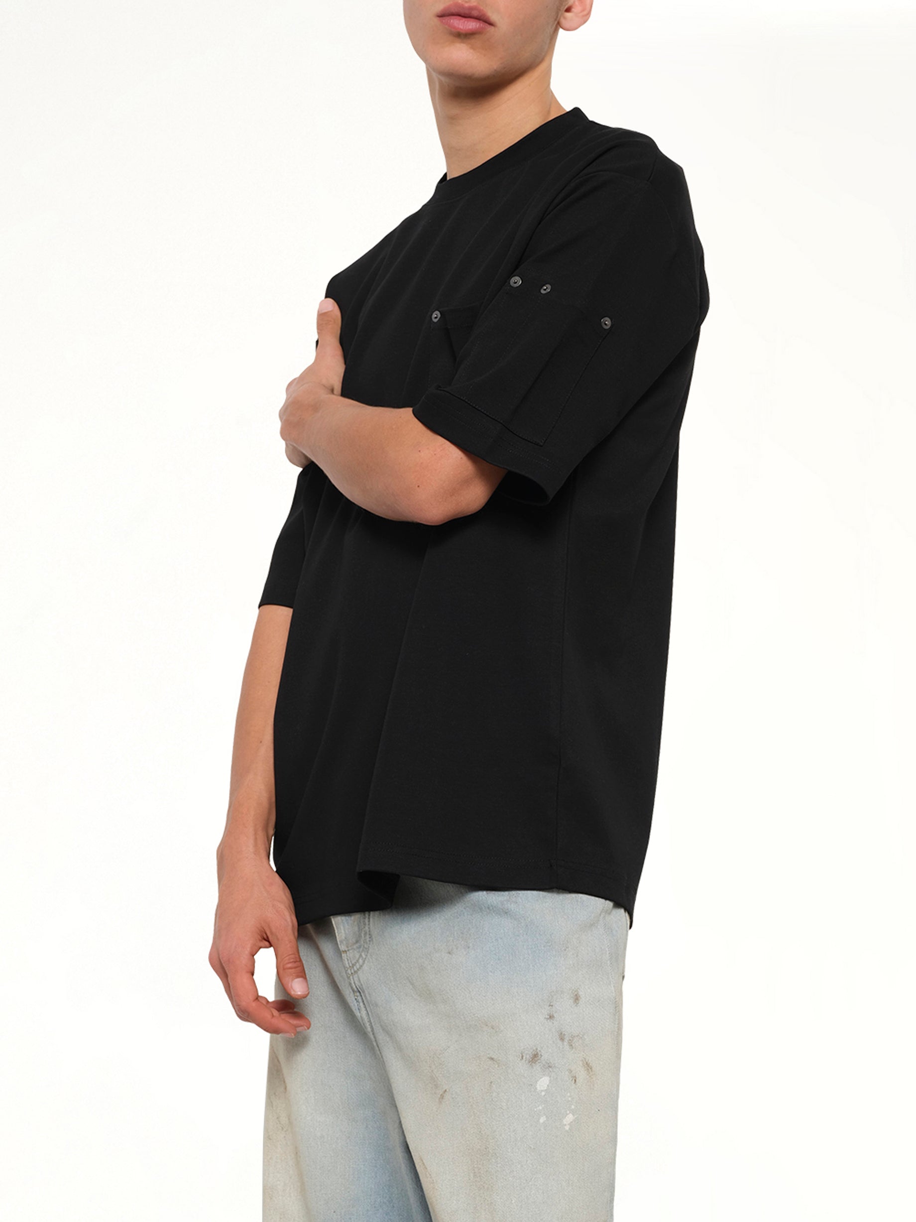 Work Libet Pocket T-Shirt in Black