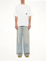 Work Libet Pocket T-Shirt in White