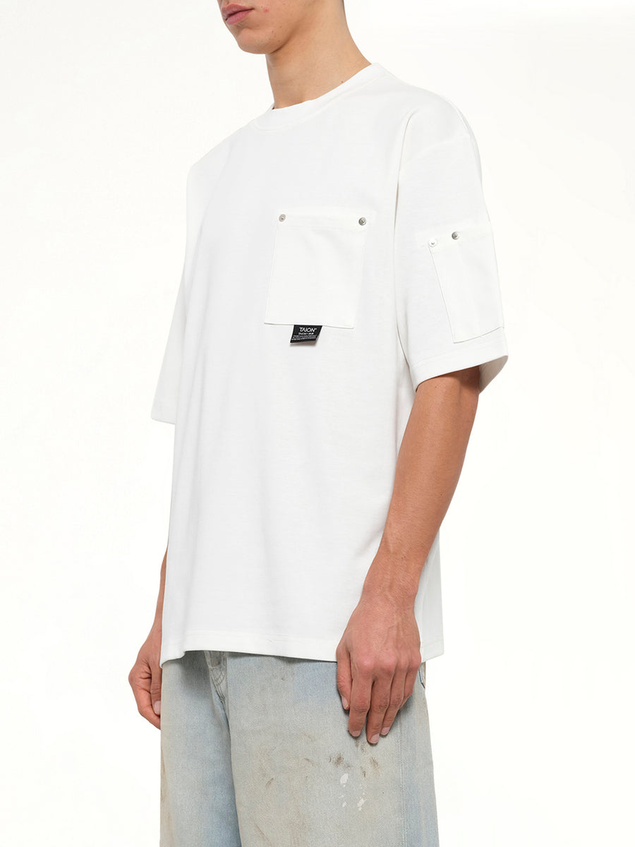 Work Libet Pocket T-Shirt in White