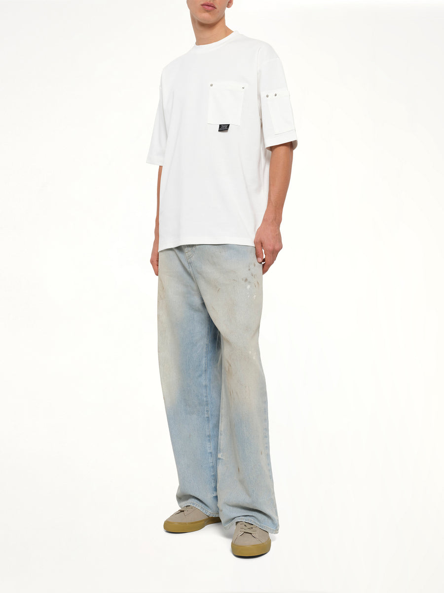 Work Libet Pocket T-Shirt in White