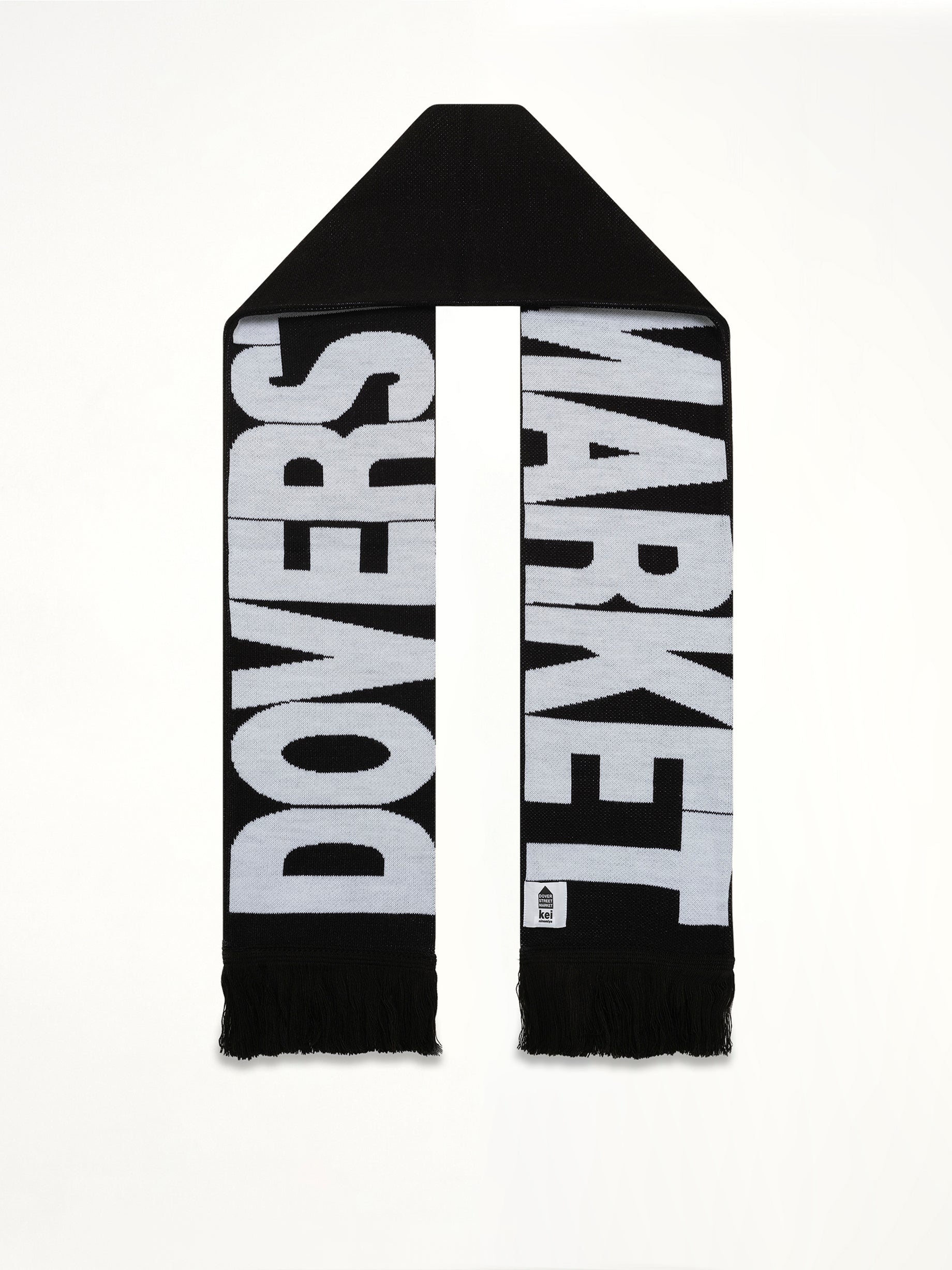 DSM Football Knit Scarf in Black