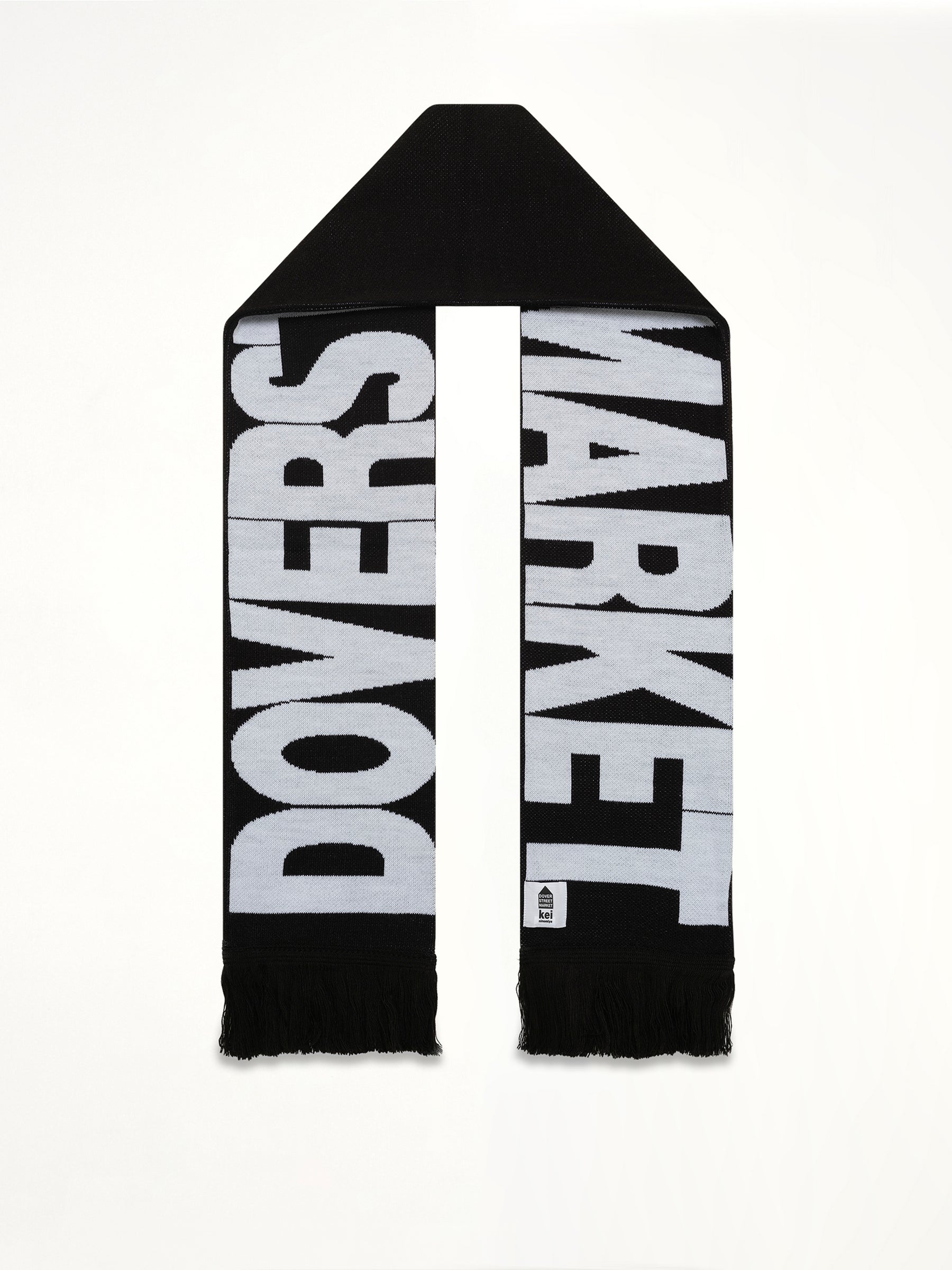 DSM Football Knit Scarf in Black
