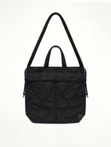 Military Down Helmet Shoulder Bag in Black