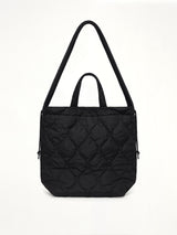 Military Down Helmet Shoulder Bag in Black