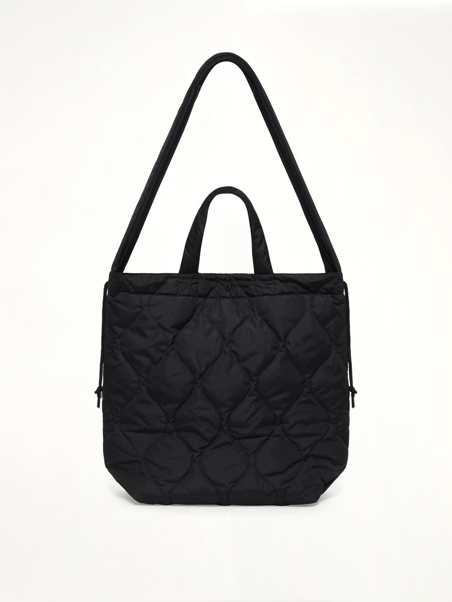 Military Down Helmet Shoulder Bag in Black