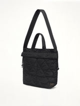 Military Down Helmet Shoulder Bag in Black