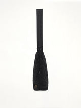 Military Down Helmet Shoulder Bag in Black