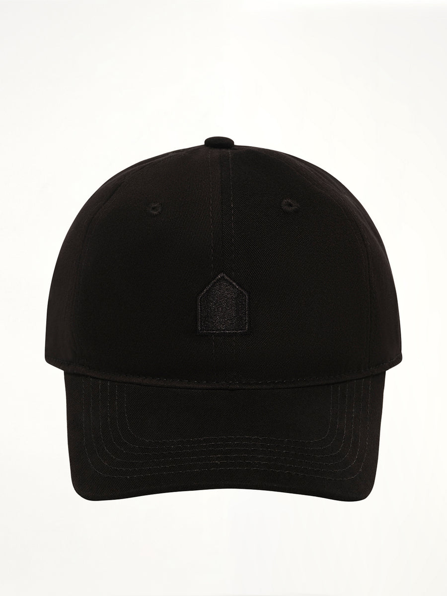 Woven Hut Cap in Black
