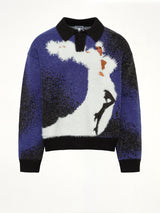 Femme Fatale Knitted Rugby in Dark Blue