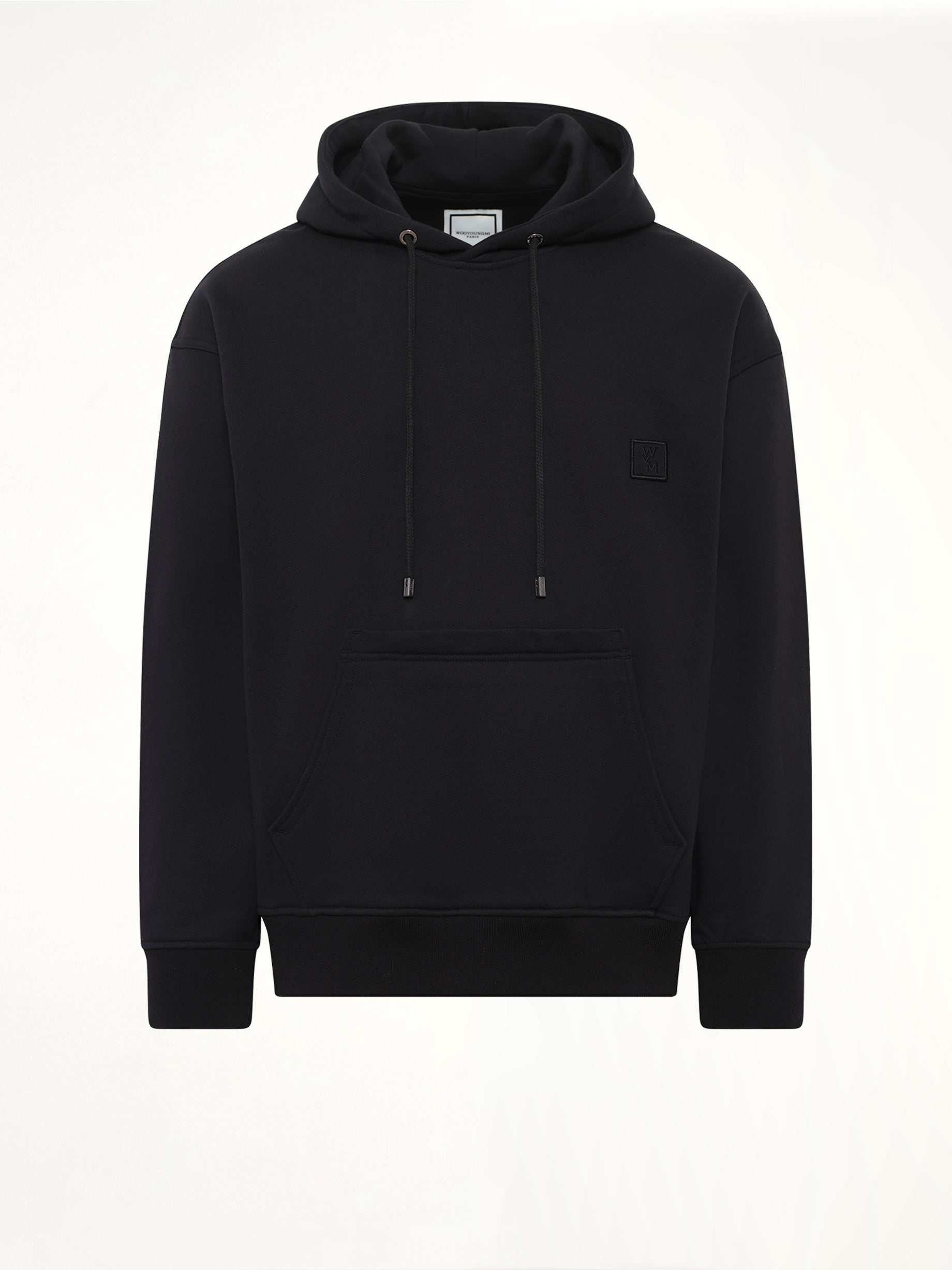 Flower Print Hoodie in Black