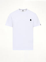Football Back Print Shortsleeve Knit T-Shirt in White