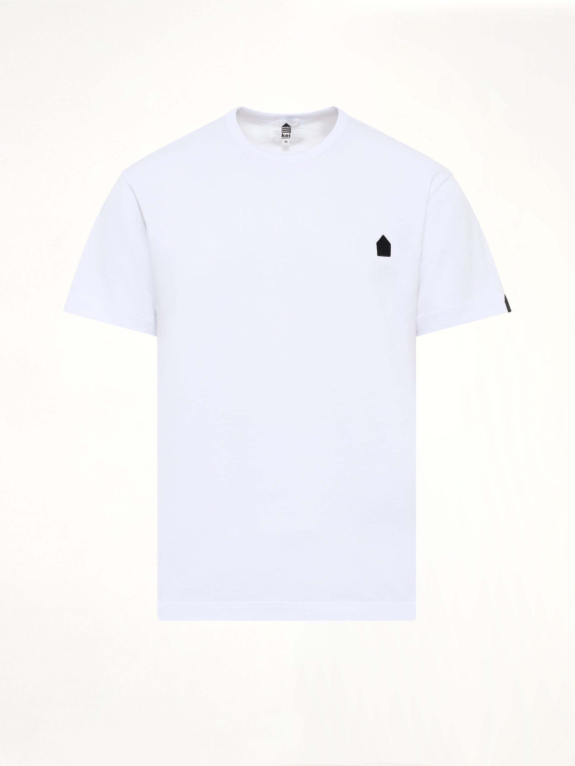 Football Back Print Shortsleeve Knit T-Shirt in White