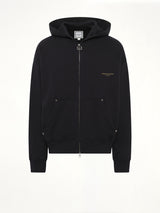 Forest Print Hoodie in Black