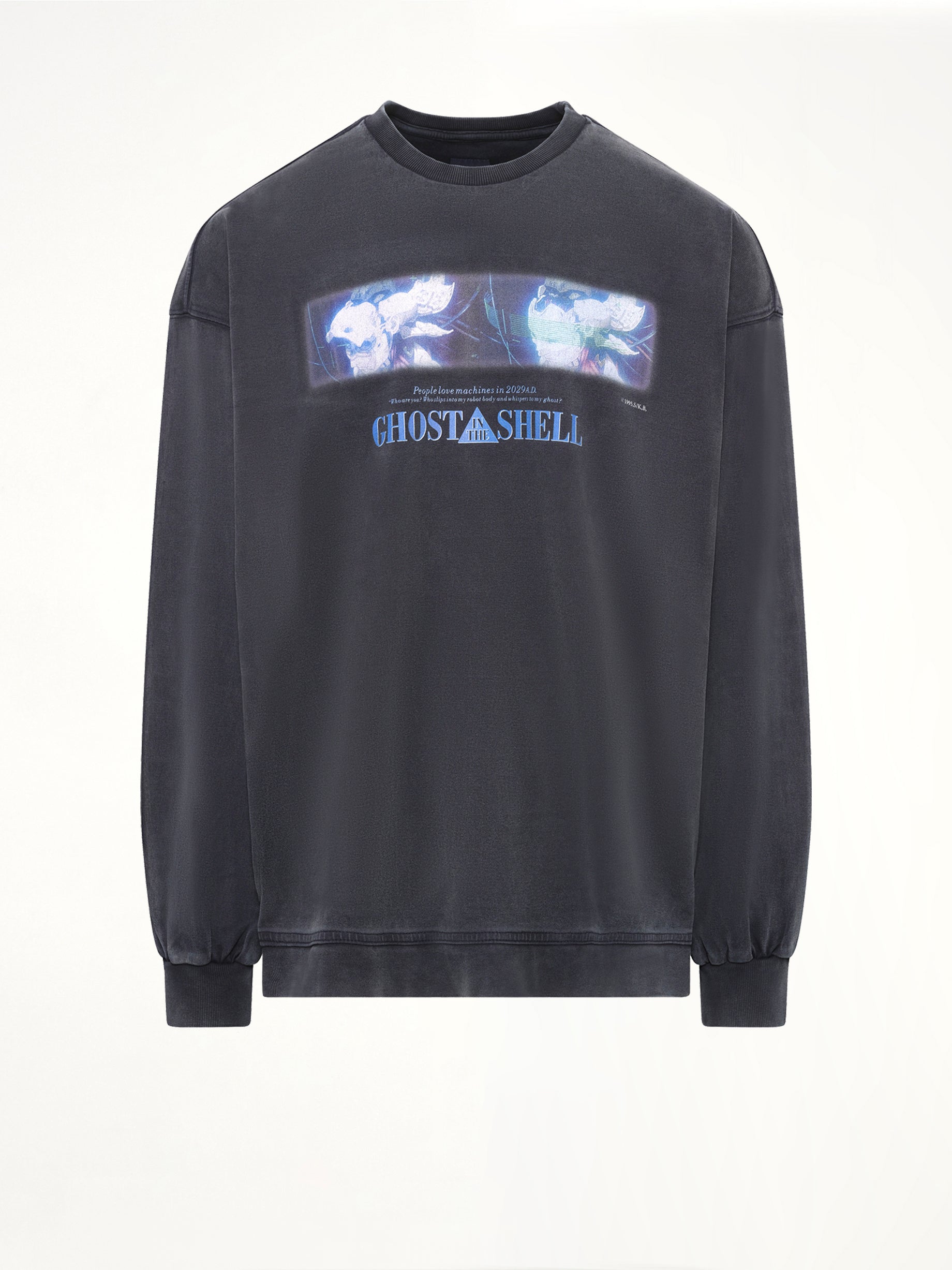 Ghost In The Shell Collab Overfit T-Shirt in Navy