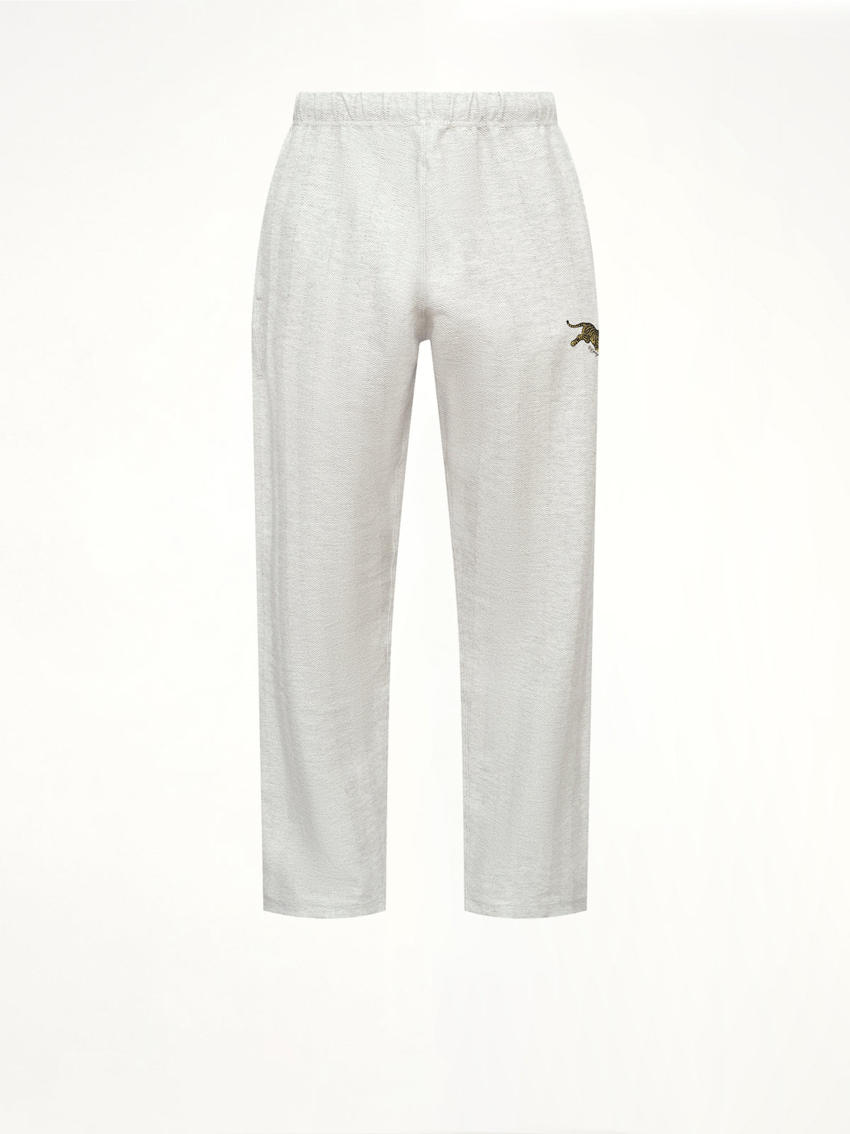 Kenzo Jumping Tiger Straight Jog Pants in Pale Grey