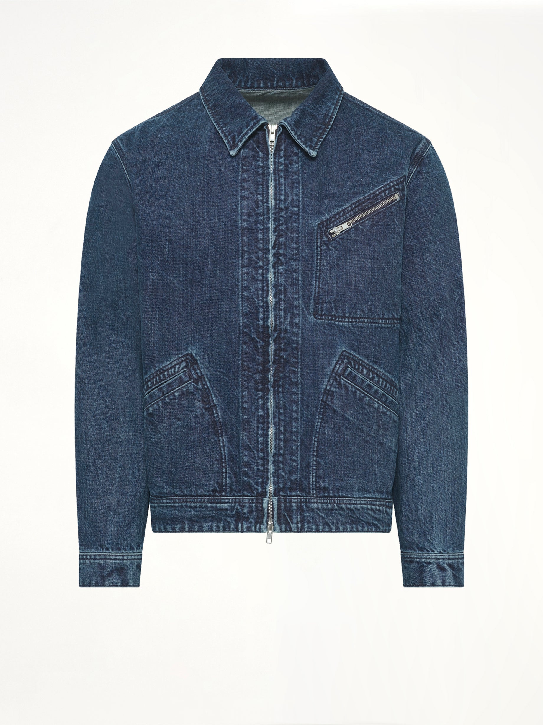 Kenzo Signature Utility Jacket in Medium Stone Blue
