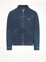 Kenzo Signature Utility Jacket in Medium Stone Blue