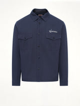 Kenzo Varsity Overshirt in Navy Blue