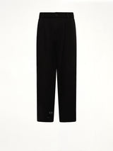 Knitted Cat Burglar Trousers in Black