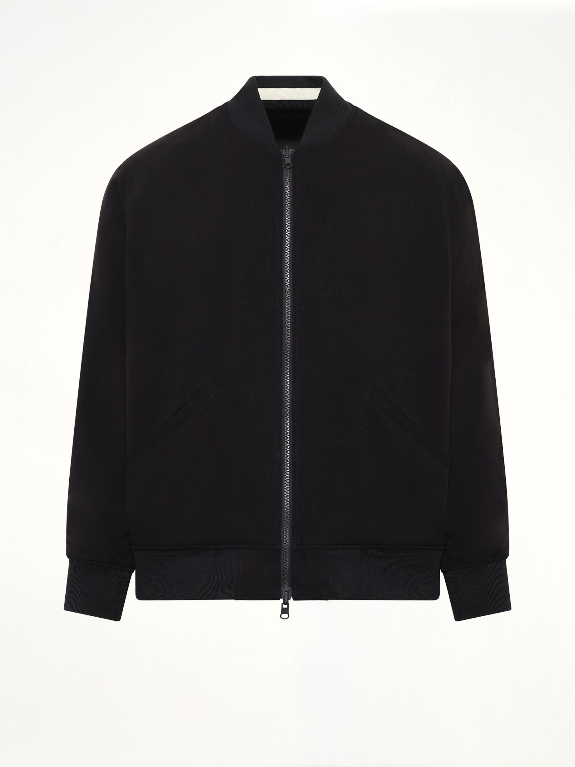 Non Down Reversible "Ska" Jacket in Black/Off White
