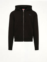 Signature Classic Zip Up Hoodie in Black