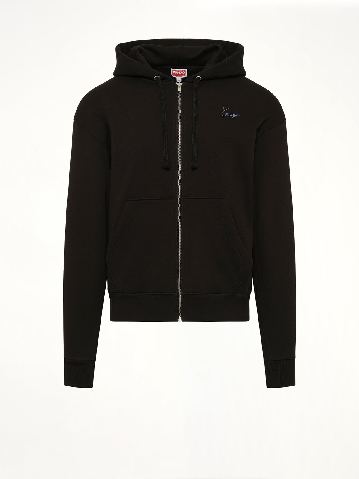 Signature Classic Zip Up Hoodie in Black