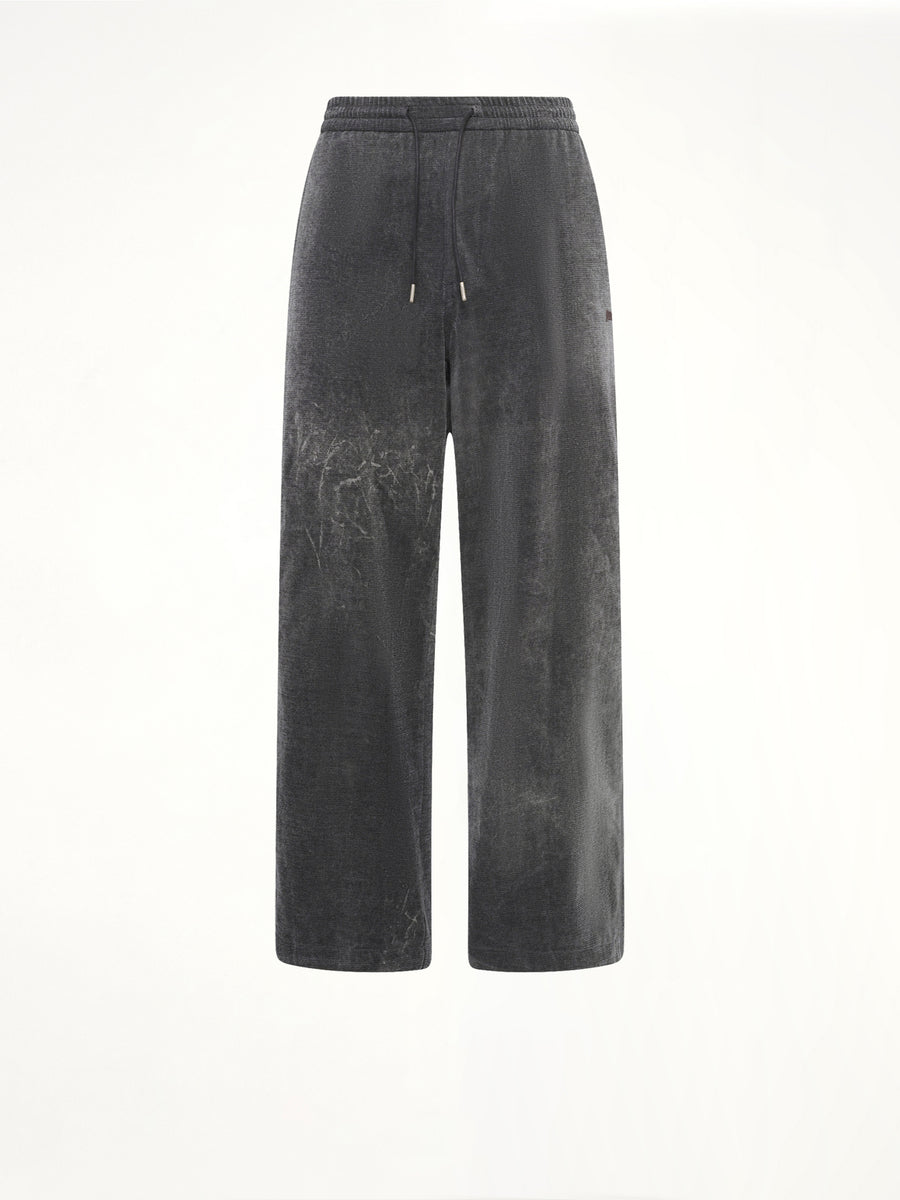 Soft-Touch Denim Trouser in Black
