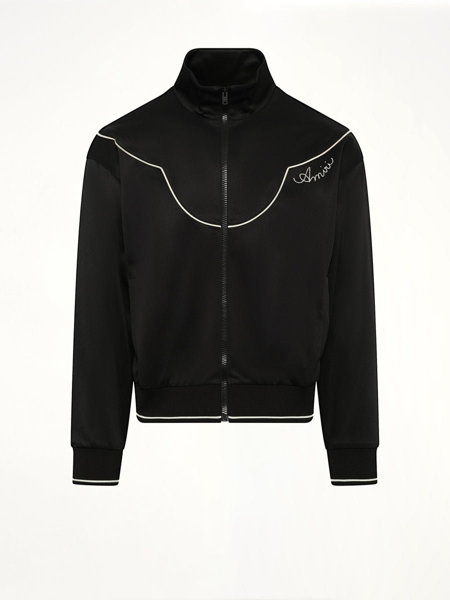 Western Track Jacket in Black