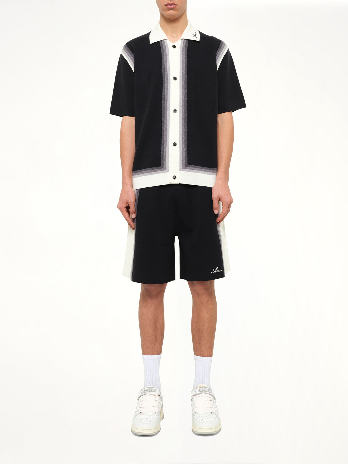 Amiri Lasso Knit Shirt in Black