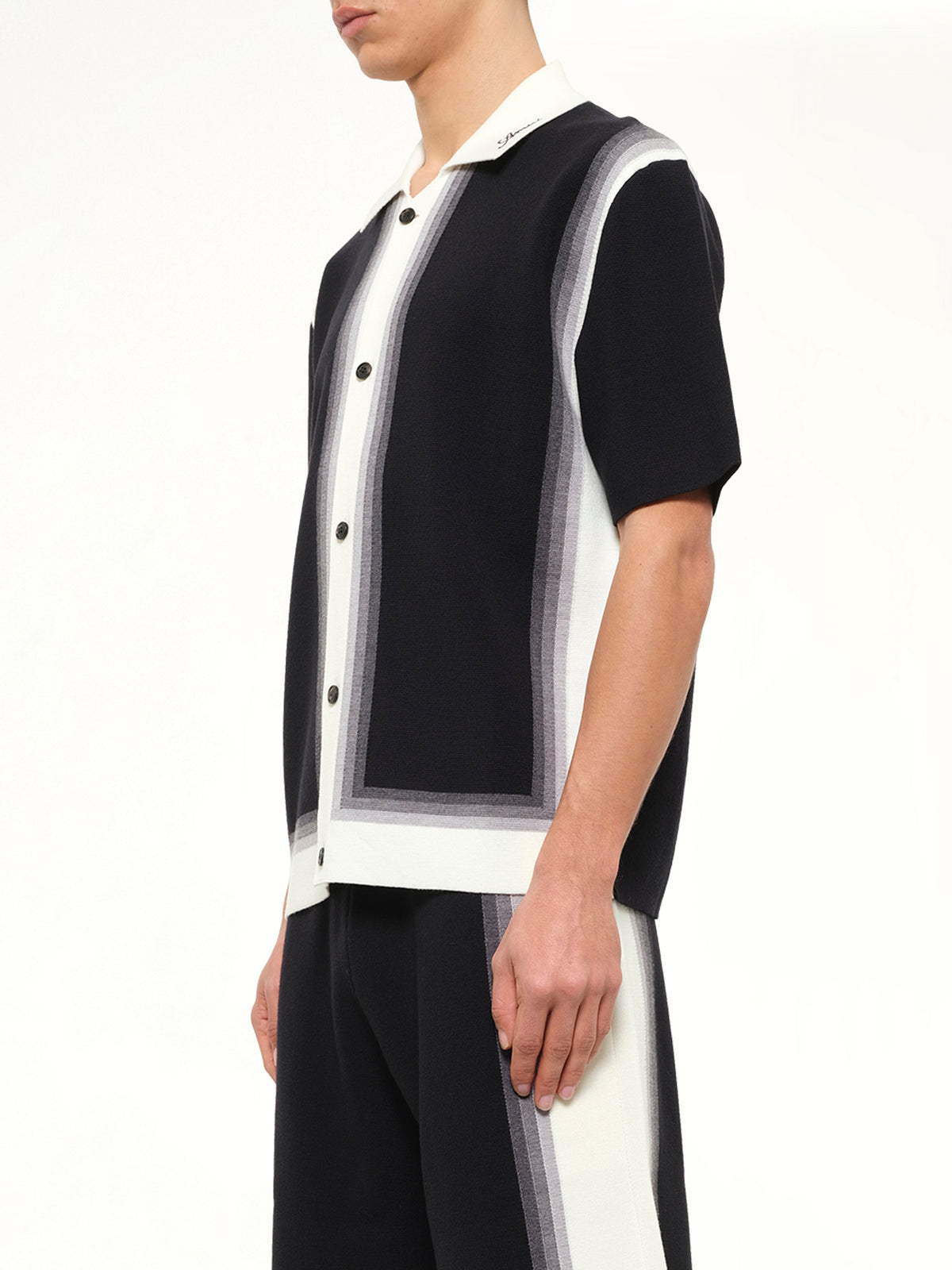 Amiri Lasso Knit Shirt in Black