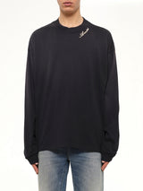 Amiri Script LS T-Shirt in Black