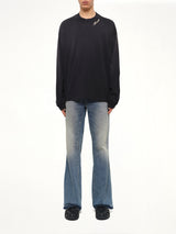 Amiri Script LS T-Shirt in Black