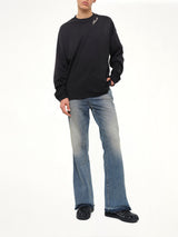 Amiri Script LS T-Shirt in Black