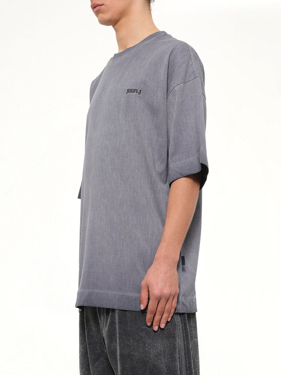 Archive De Juun.J Pigment Dyed Semiover T-Shirt in Navy