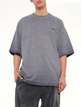 Archive De Juun.J Pigment Dyed Semiover T-Shirt in Navy