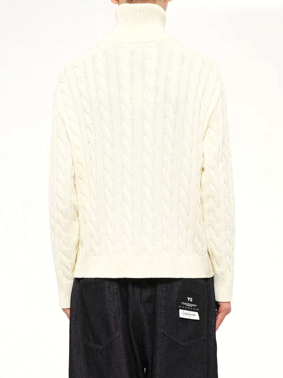 Crime Scene Cable Knit Sweater in Cream