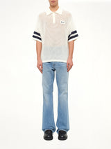 Crochet Polo in Off White