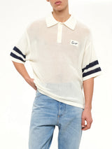 Crochet Polo in Off White