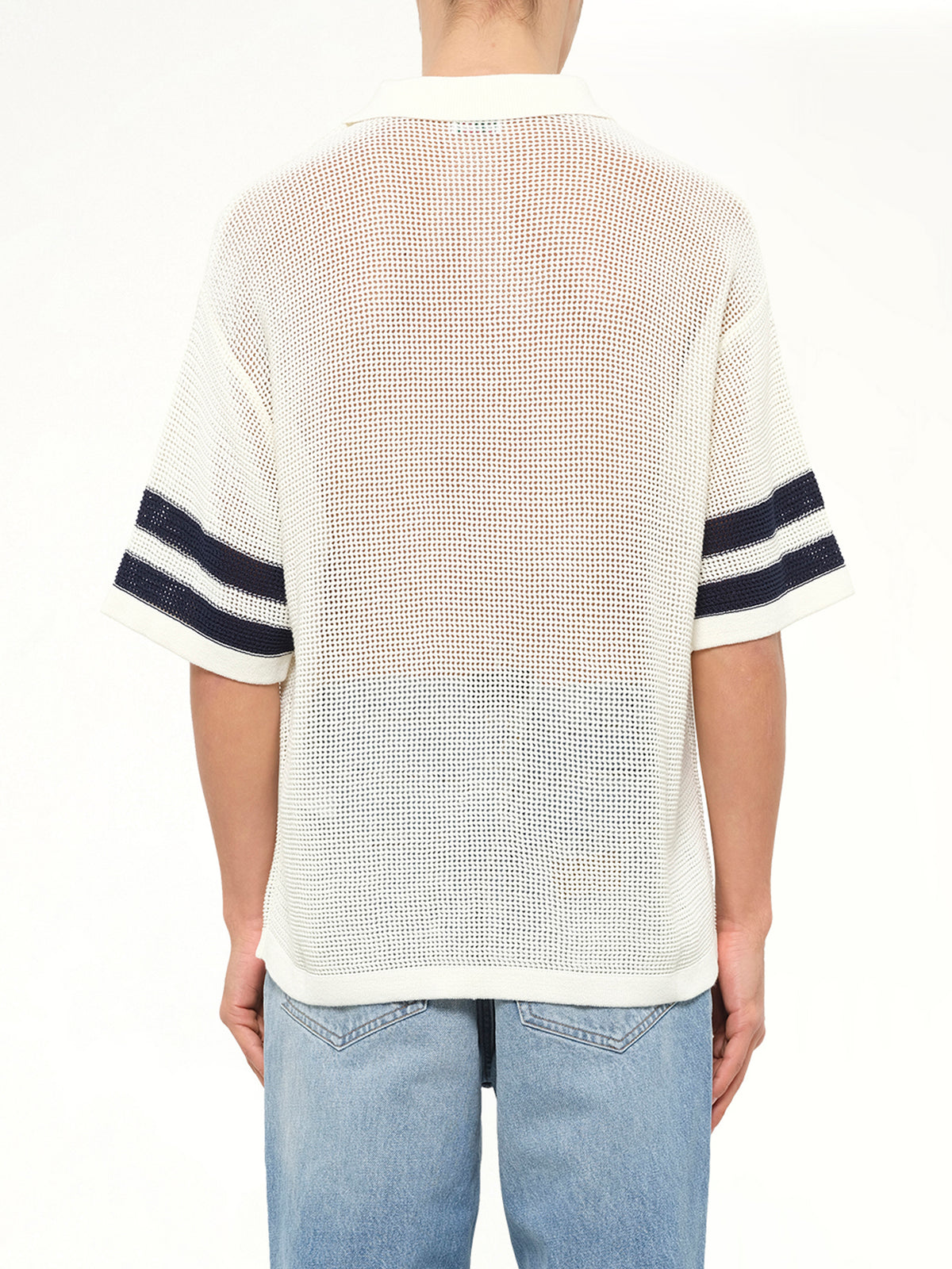Crochet Polo in Off White