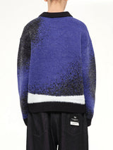 Femme Fatale Knitted Rugby in Dark Blue