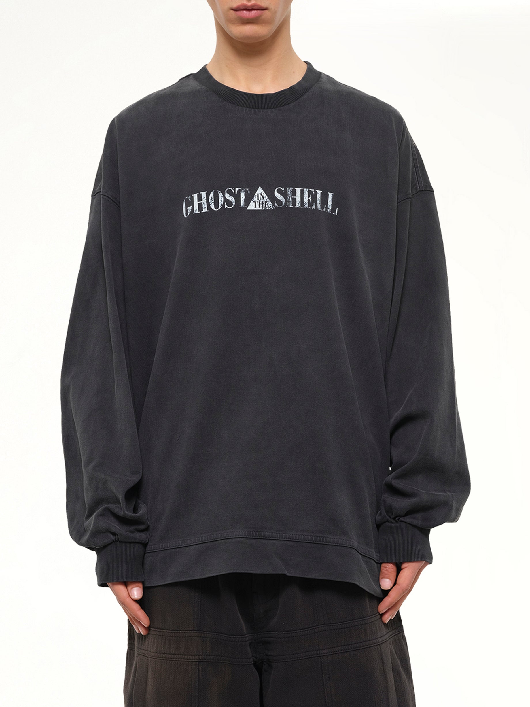 Ghost In The Shell Collab Overfit T-Shirt in Ash