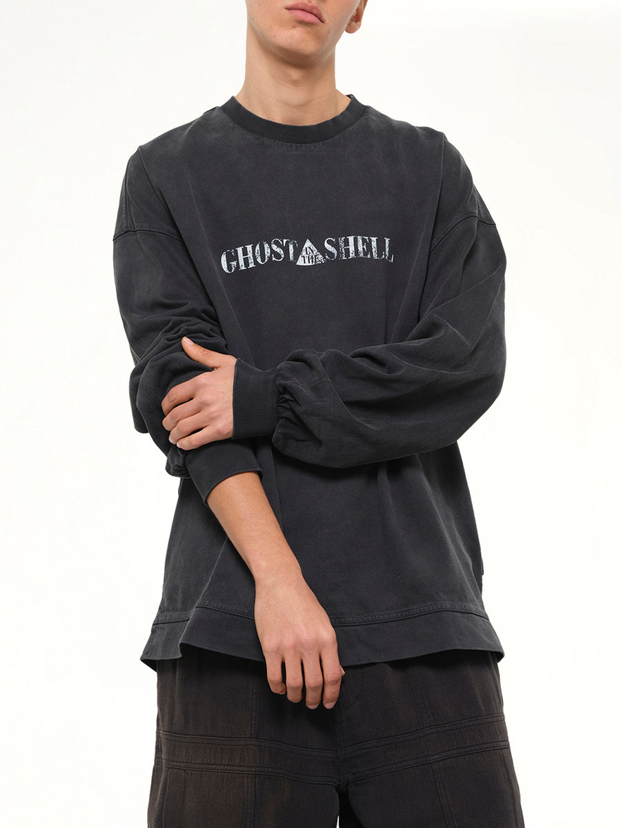 Ghost In The Shell Collab Overfit T-Shirt in Ash