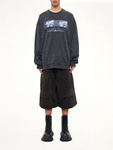 Ghost In The Shell Collab Overfit T-Shirt in Navy